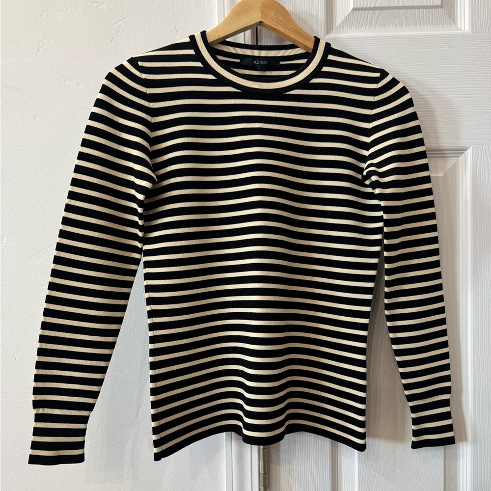 Gucci Striped Long Sleeve Shirt – Size XS